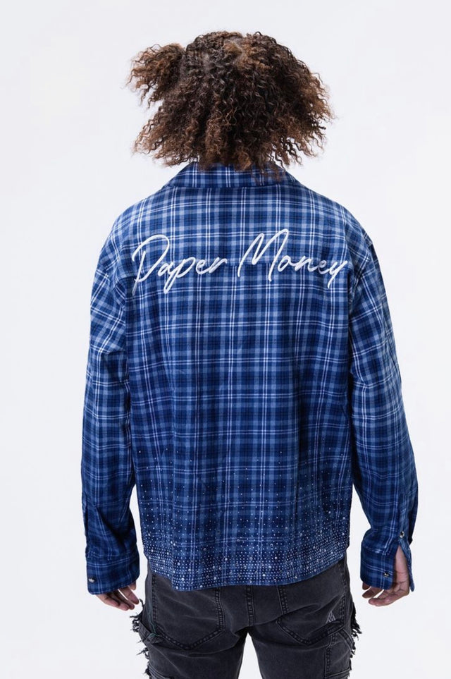 CRYSTALLIZED BLUE SHIRT ‘PAPER MONEY’