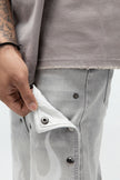 DUAL FLAMES SHORTS GREY