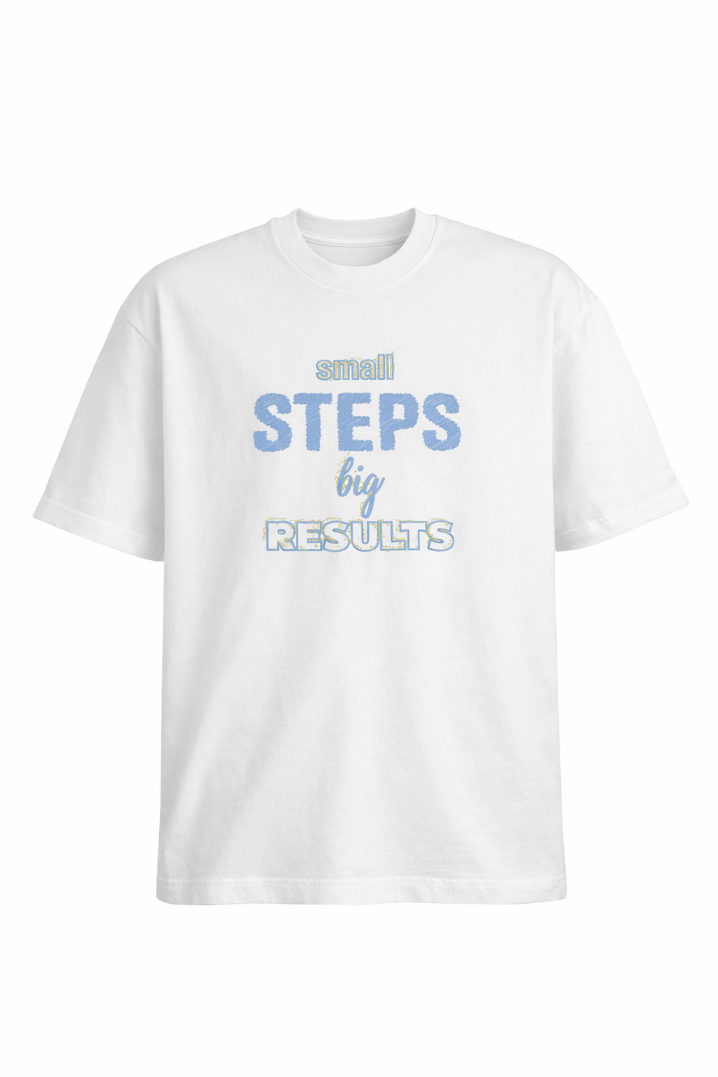 WHITE SMALL STEPS TEE