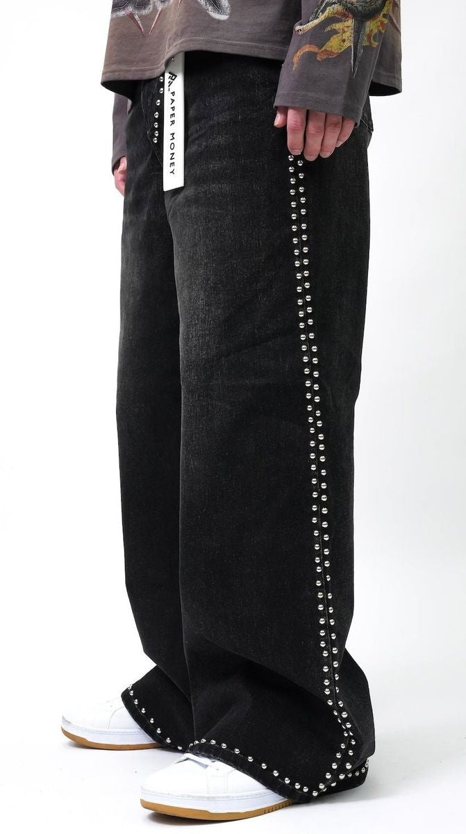 Outlaw Stud Denim - Black