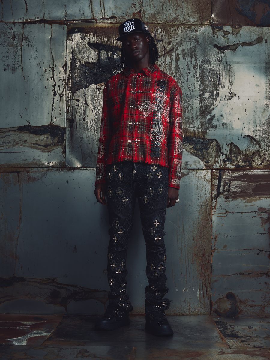 Blood Red Plaid Shirt