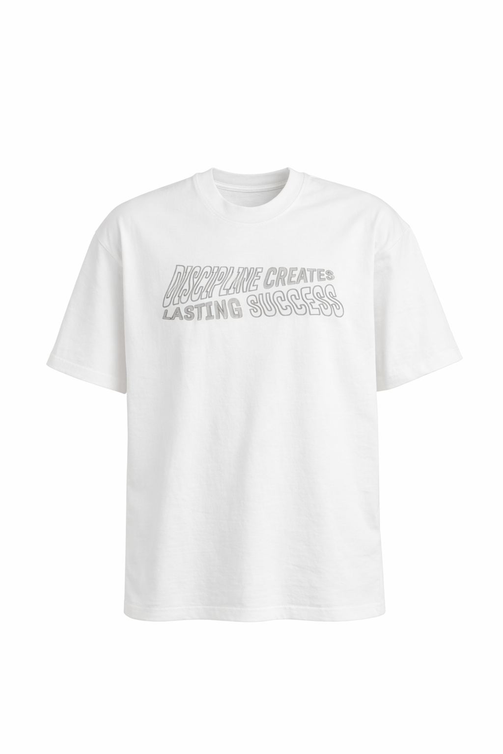 WHITE ‘DISCIPLINE’ T-SHIRT