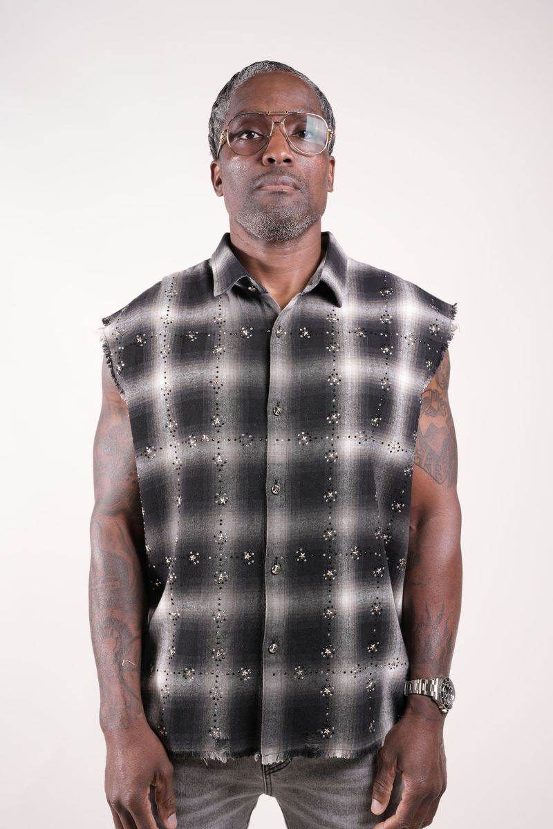 RHINESTONE FLANNEL