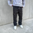 BLACK CARGO JEANS
