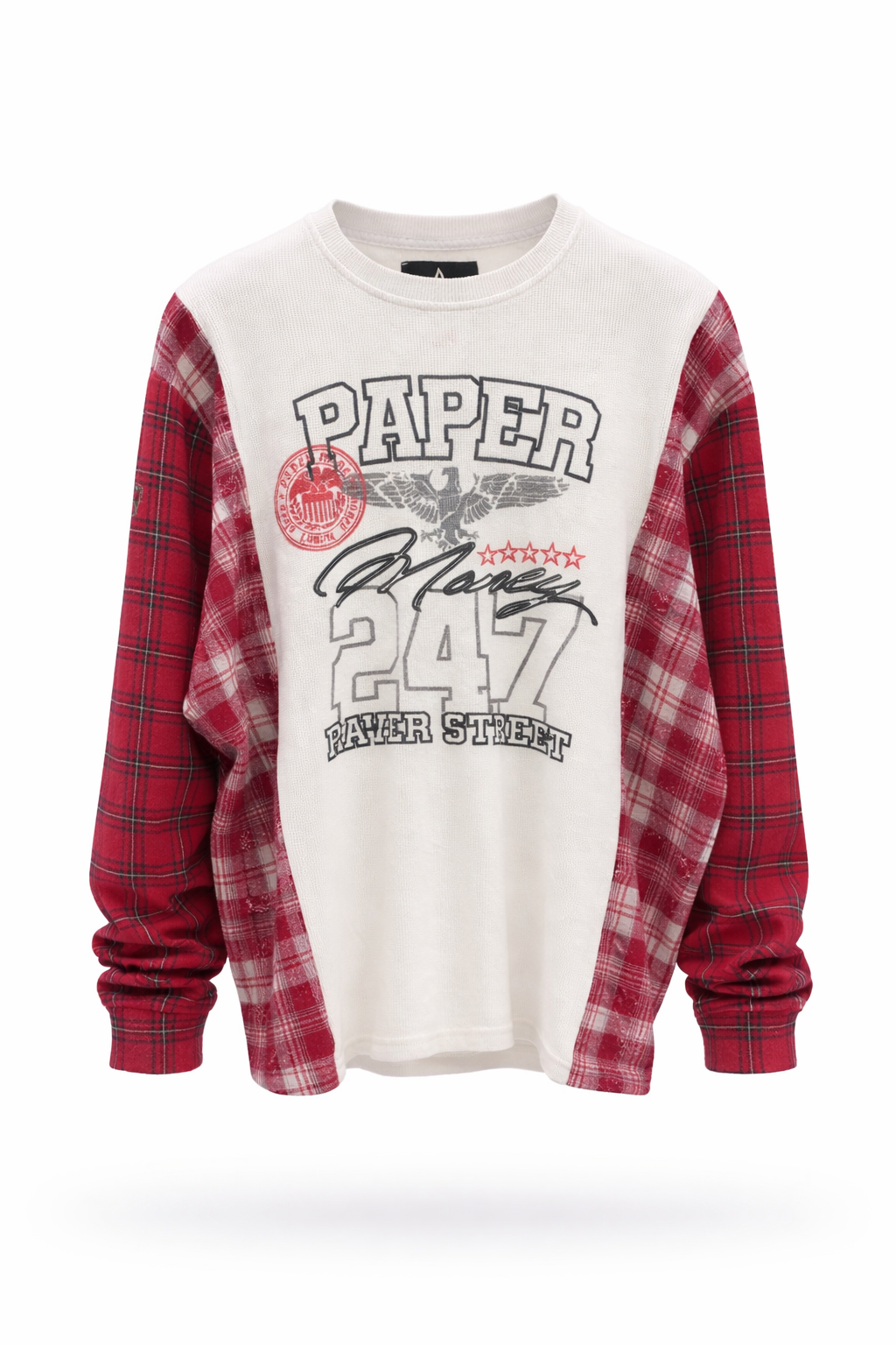THERMAL PANNELED FLANNEL WHITE