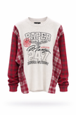 THERMAL PANNELED FLANNEL WHITE