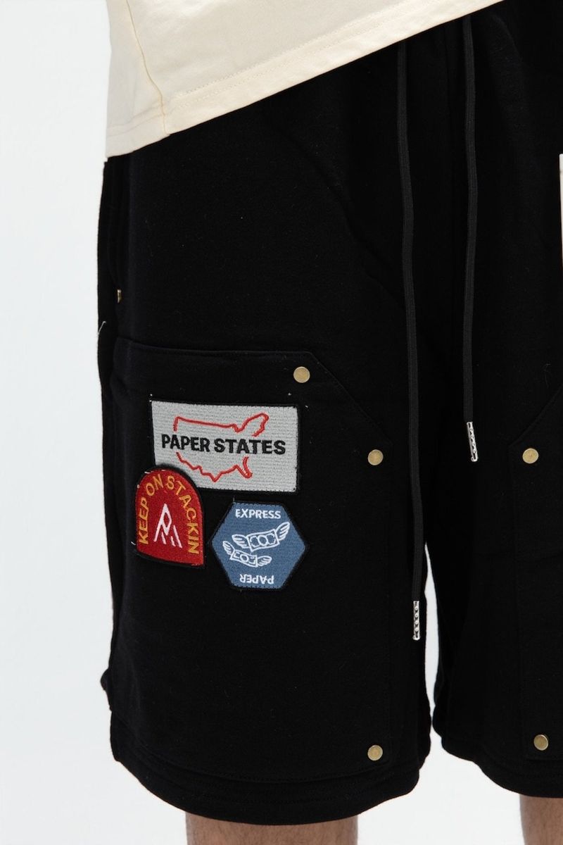 PAPER STATES SHORTS Black