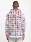 VINTAGE RED SKELETON HALF ZIP HOODIE