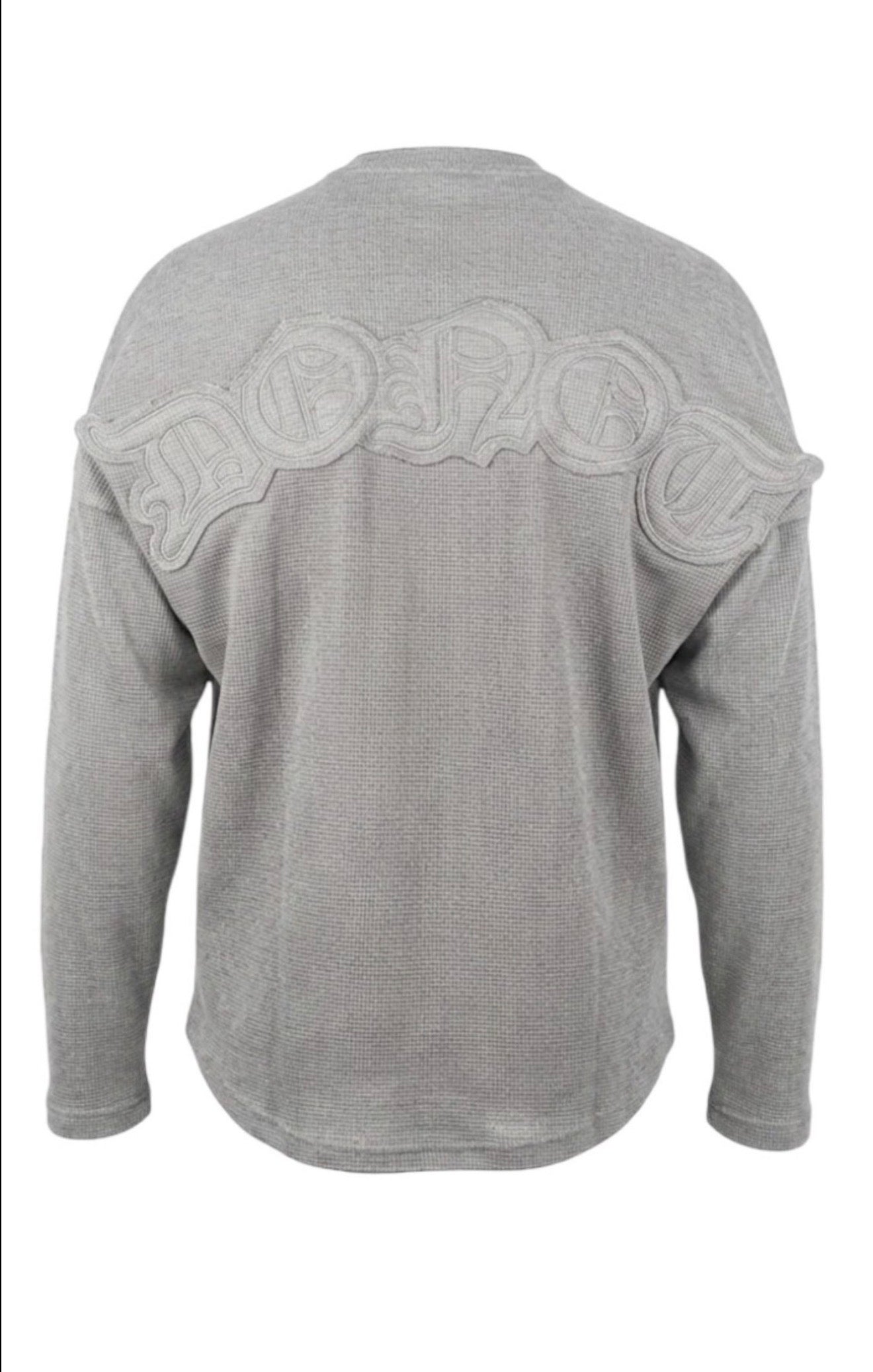 WAFFLE GREY LONG SLEEVE