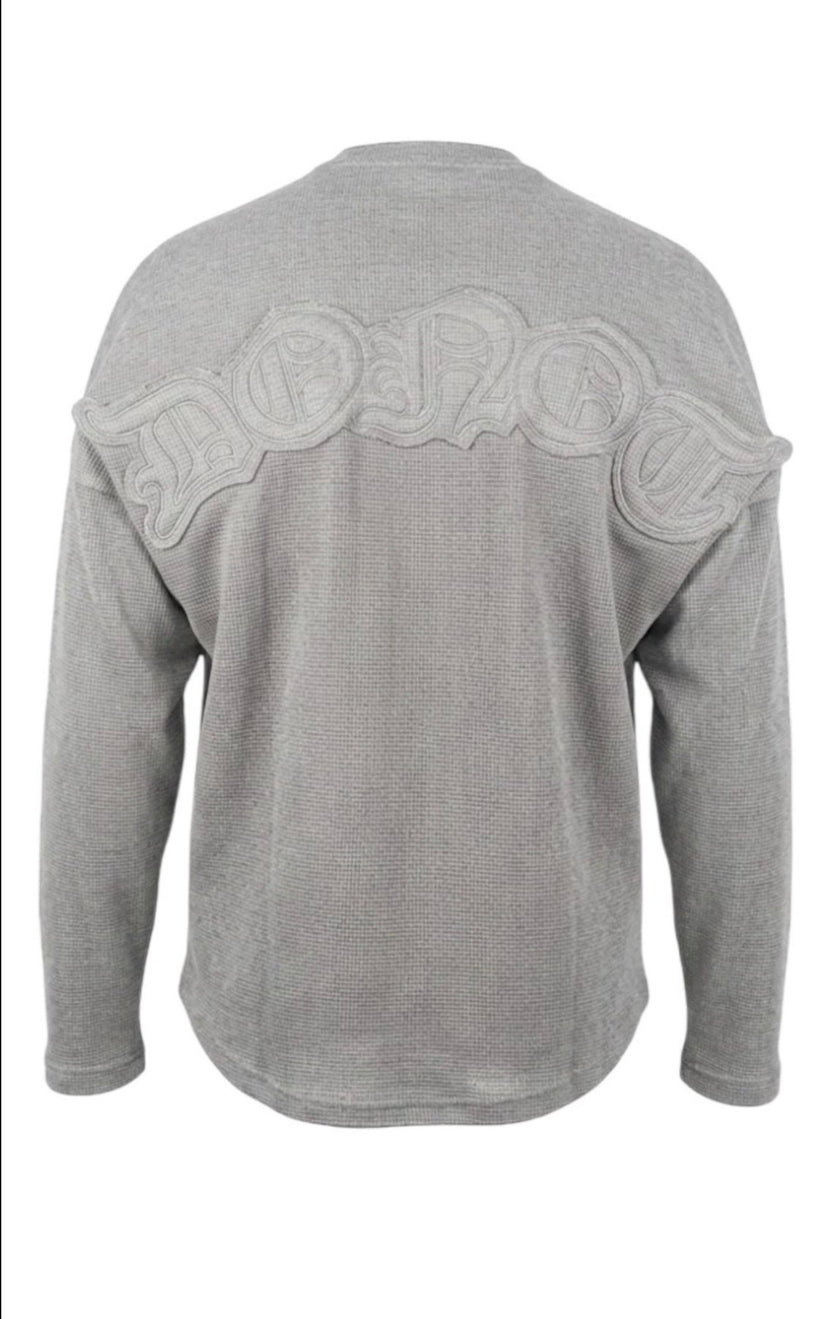 WAFFLE GREY LONG SLEEVE