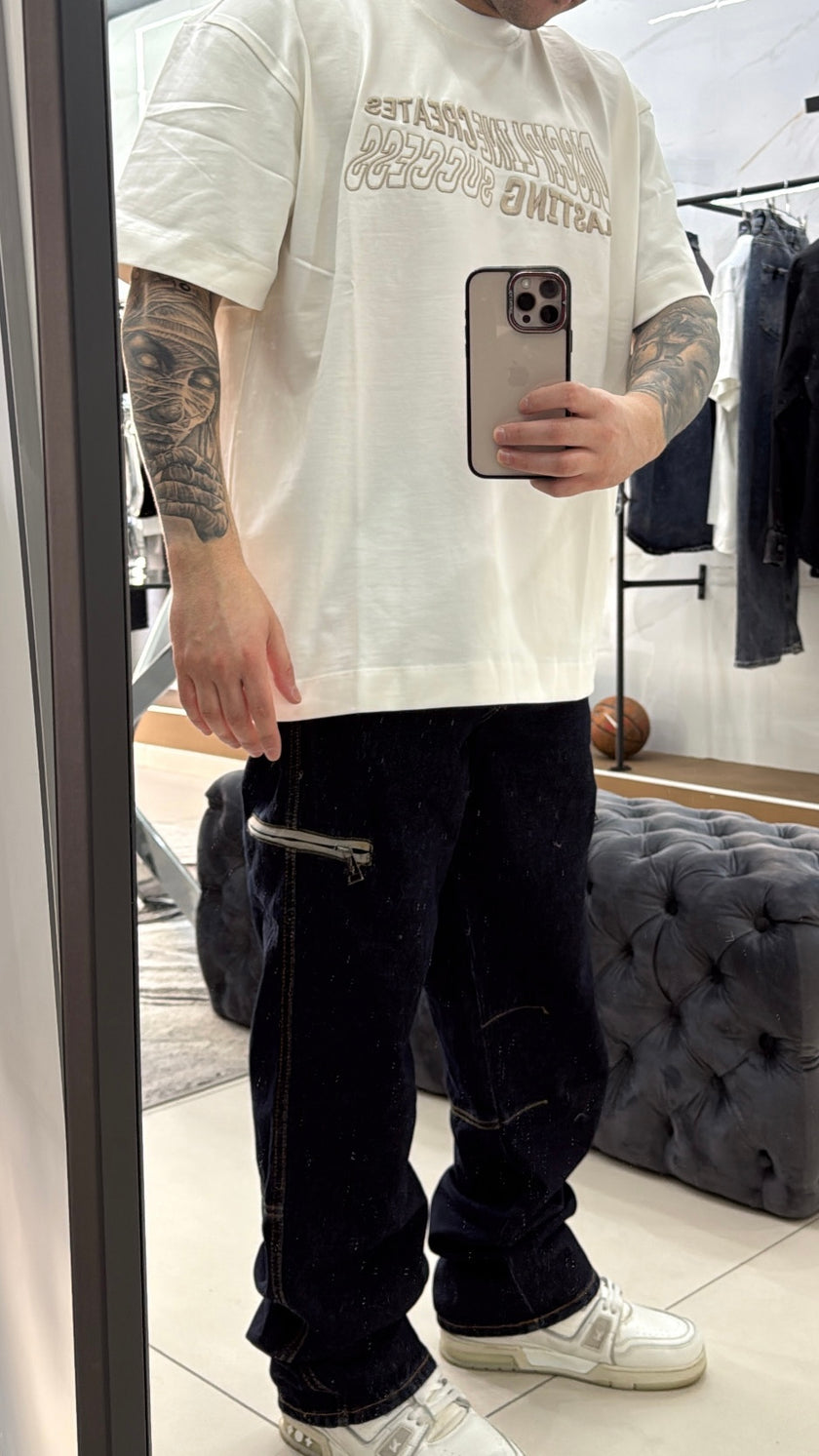 WHITE ‘DISCIPLINE’ T-SHIRT