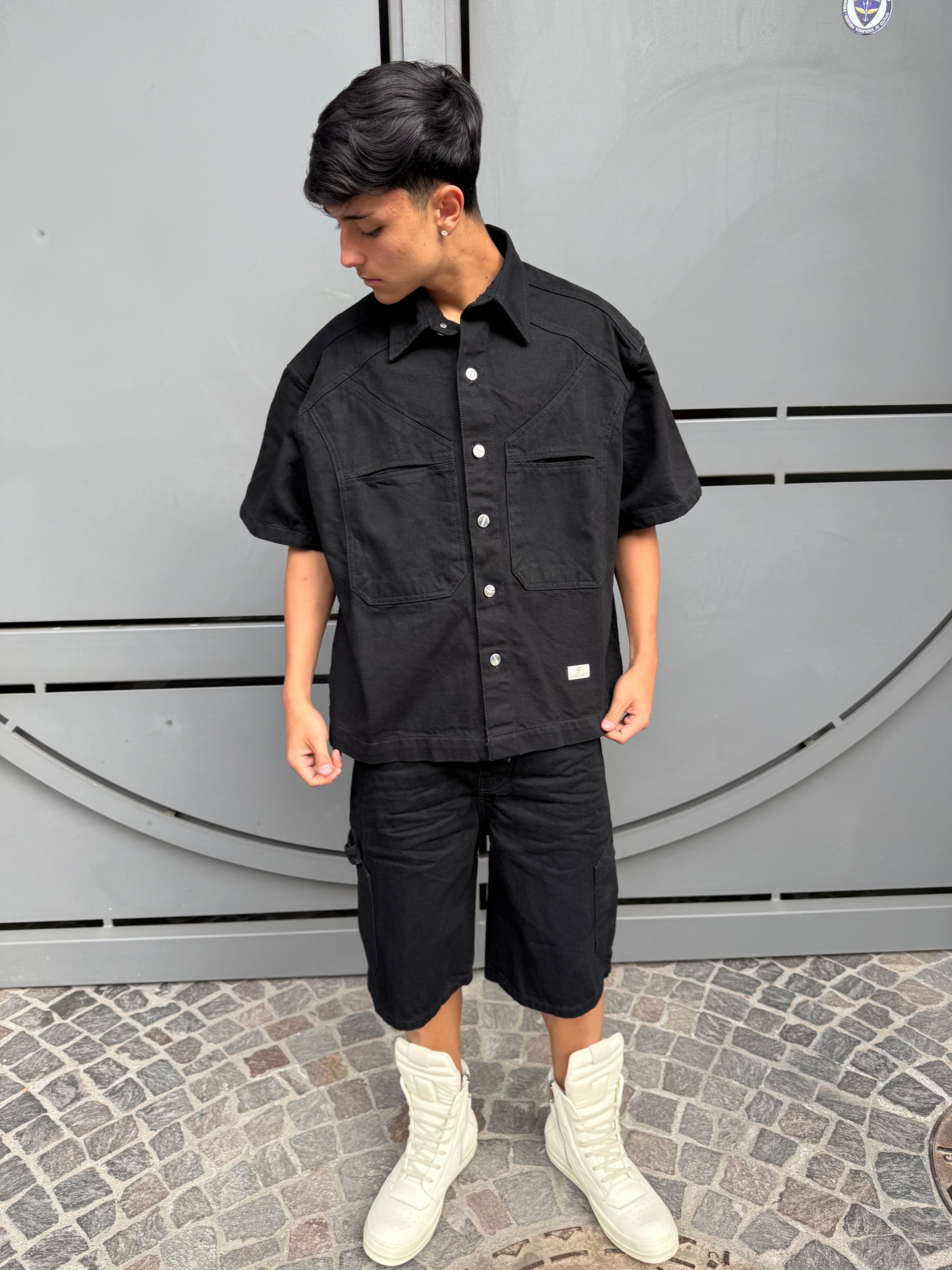 DENIM BLACK SHIRT