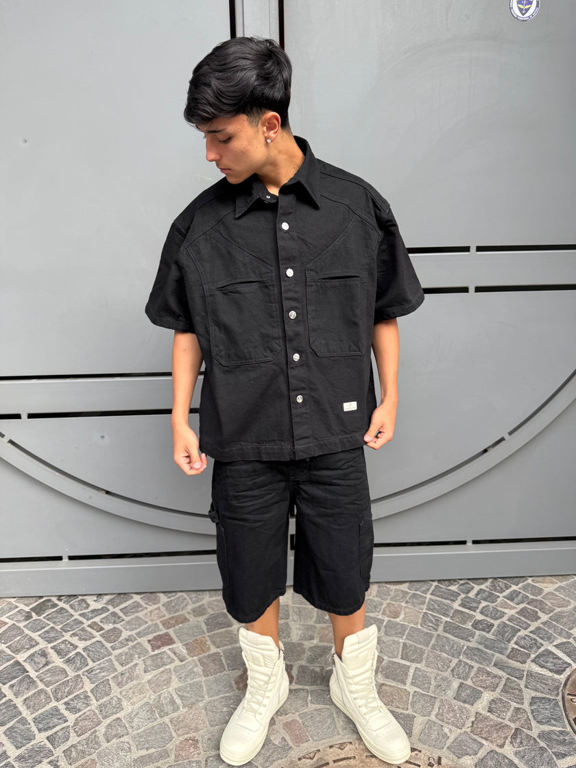 DENIM BLACK SHIRT
