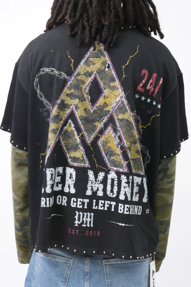 PM080 FOR THE DOGS 2 SHIRT BLACK