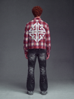 VINTAGE RED PLAID SHIRT