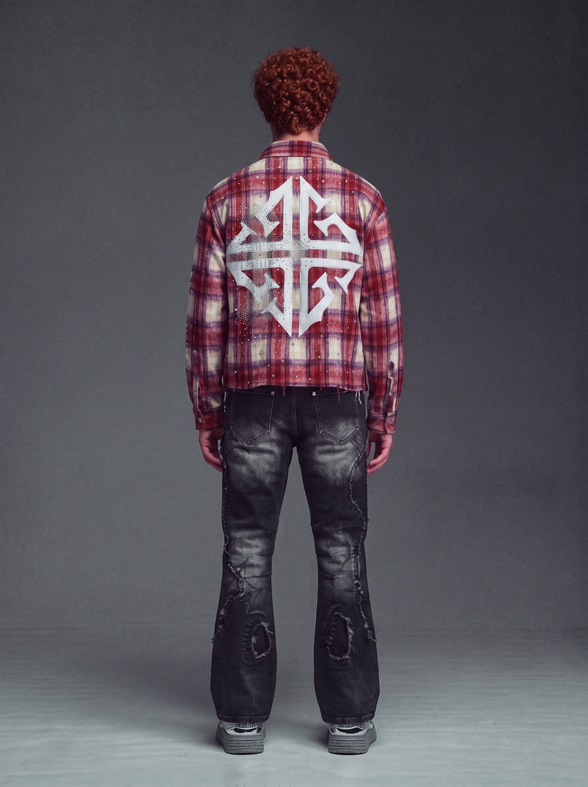 VINTAGE RED PLAID SHIRT
