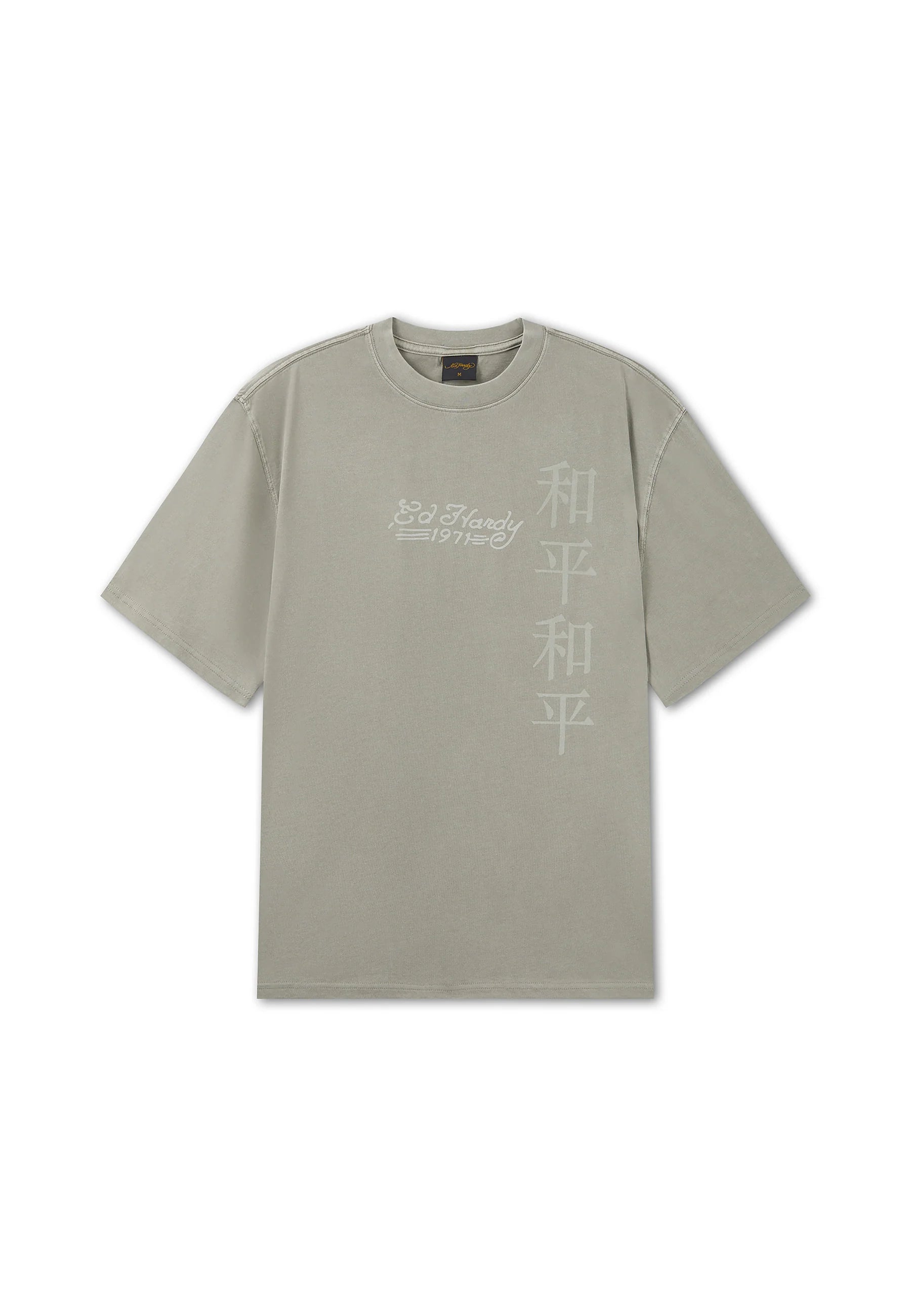 MENS WASHED SNAKE CHARMER RELAXED T-SHIRT - WASHED GREEN