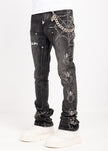 OBSIDIAN BLACK SPIDER DENIM