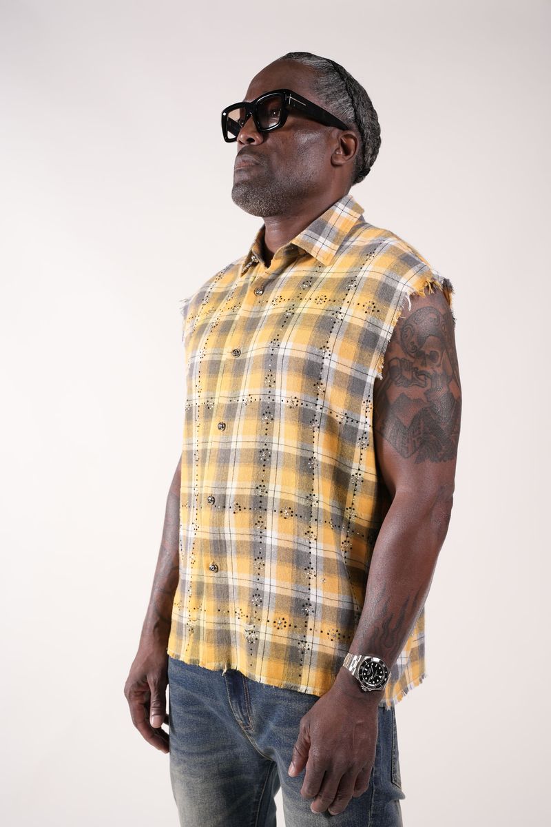 RHINESTONE FLANNEL
