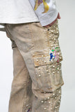 Pearl Crystal Cargos Loose fit