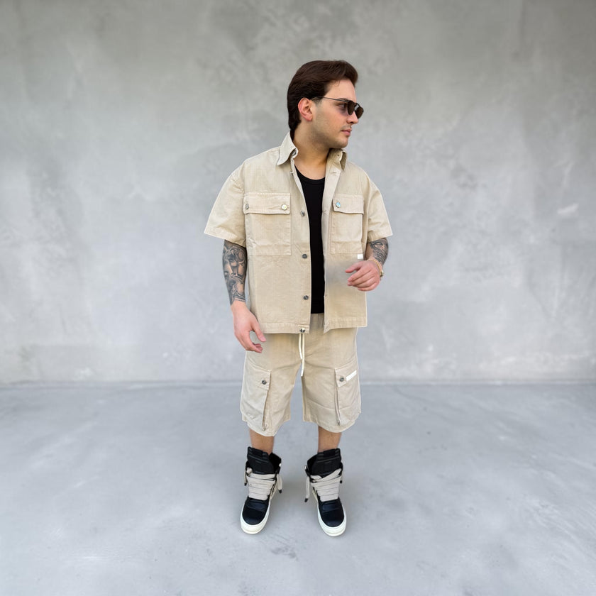 BEIGE SHIRT GAVENSEMBLE