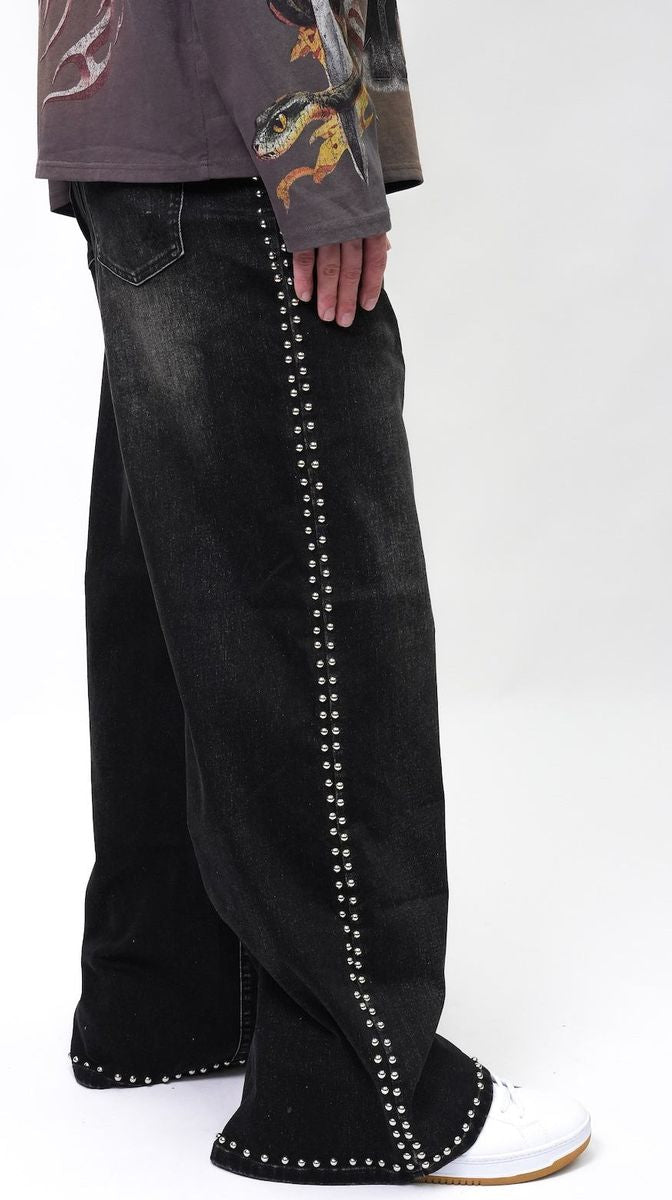 Outlaw Stud Denim - Black