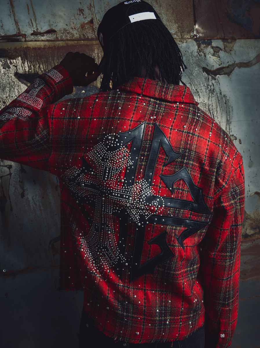Blood Red Plaid Shirt