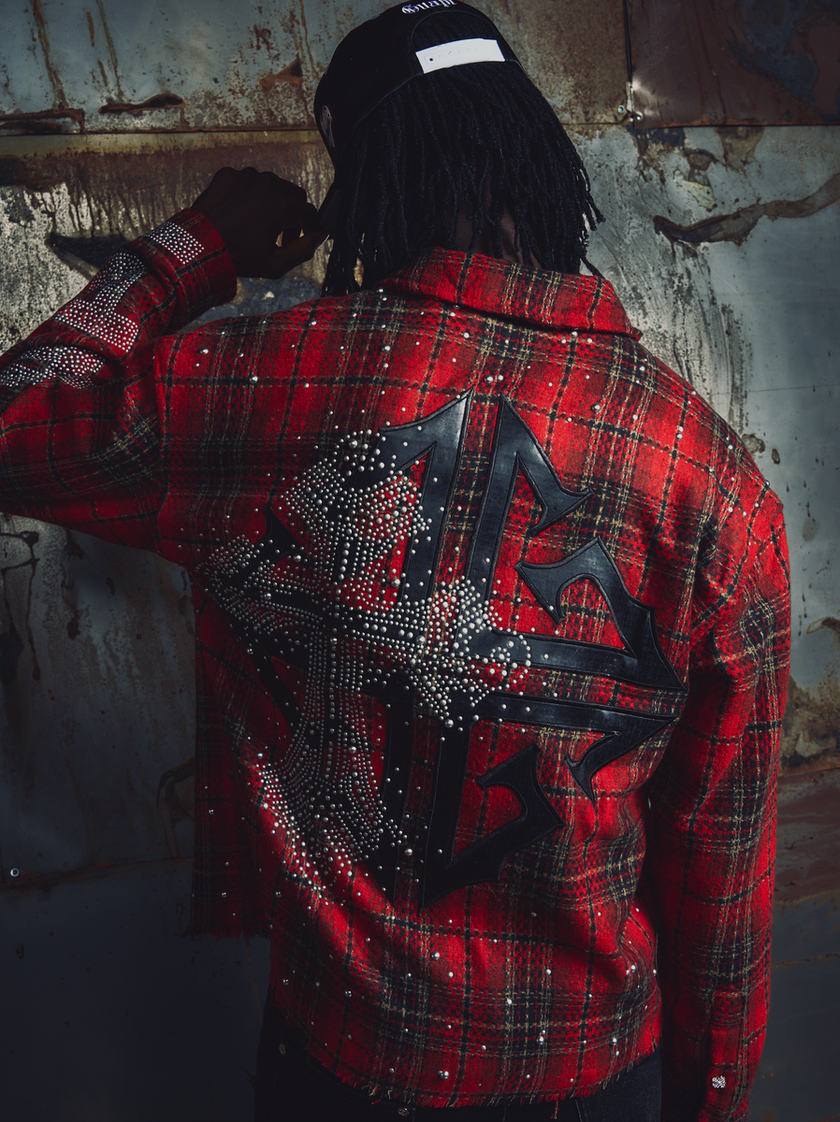 Blood Red Plaid Shirt