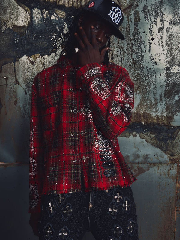 Blood Red Plaid Shirt