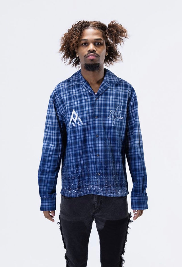 CRYSTALLIZED BLUE SHIRT ‘PAPER MONEY’